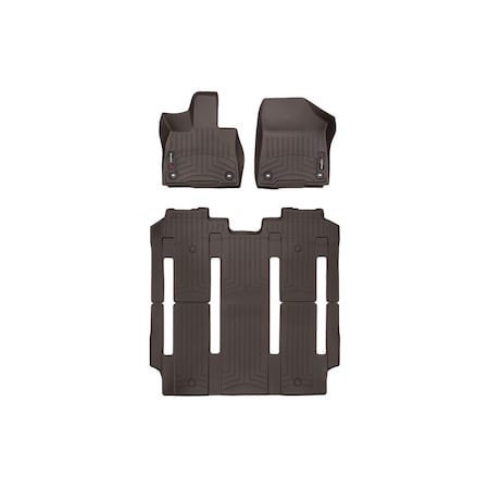 Weathertech Cocoa, Front and Rear Floorliners 471641-1-2