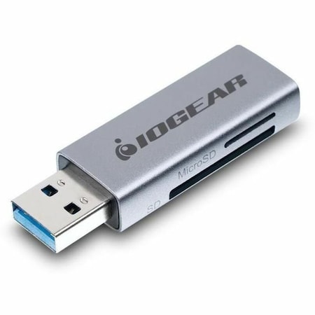 Iogear USB 3.0 SD/MICROSD CARD READER/ WRITER SUP HIGH CAP CARDS GFR304SD