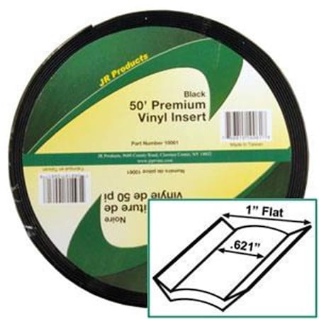 Powerhouse 10061 Exterior Hardware RV 50 ft. Vinyl Insert- Black PO3566259