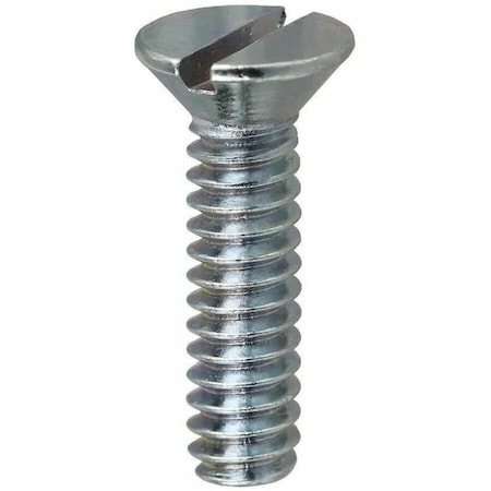 Dottie #8-32 x 1-1/4 in Slotted Flat Machine Screw, Zinc Plated Carbon Steel, 100 PK FM832114