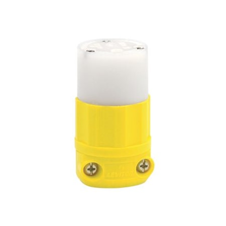 Leviton Industrial Grade, Corrosion Resistant Connector 20 Amp, 125 Volt 53CM-69C