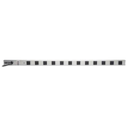 Doomsday Power Strip, Rack Mounted, 5-15R, 5-15P, 6 ft., Black/Silver DO58225