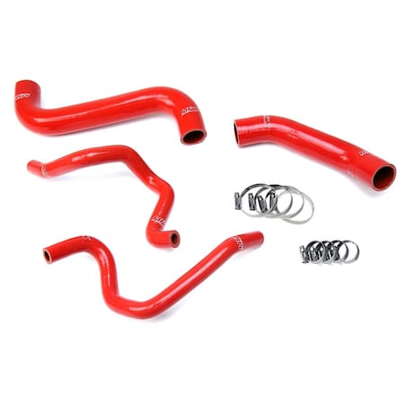Hps Performance High Temp Reinforced Silicone Radiator and Heater Coolant Hose Kit, Red,  57-1732-RED