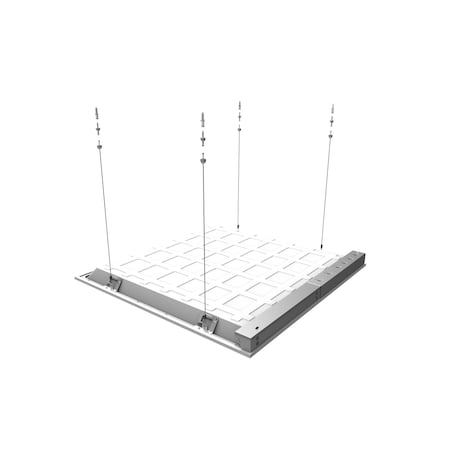 Ledvance/ Sylvania SuspensionKitforBacklitPnls, Silver, 18inL SPKIT3A