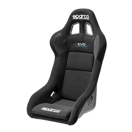 Sparco Evo QRT Sky Fiberglass Racing Seat, Black 008007RNR