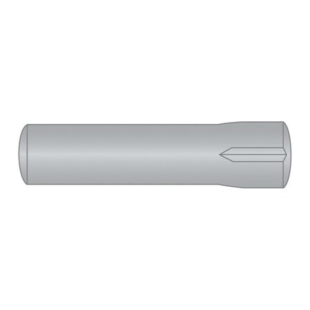 Huyett Type C Grooved Pin, 316 Stainless Steel, 0.094 in Dia x 0.093 in Small End Dia x 0.750 in Length GPS6-0093-0750C