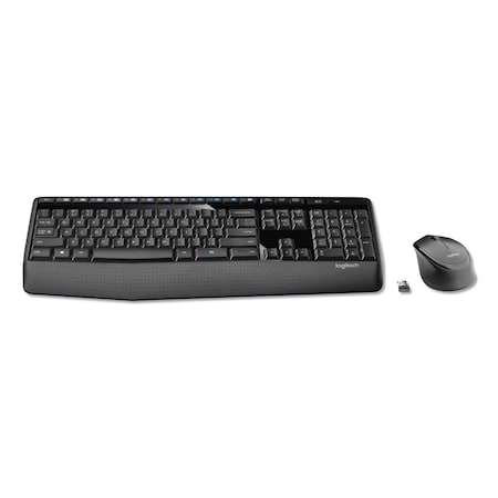 Logitech MK345 Wireless Combo, 2.4 GHz Frequency/30 ft. Wireless Range, Black 920-006481