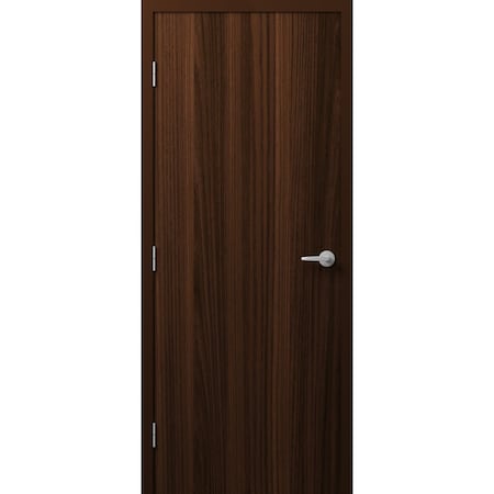 Sartodoors Firerated 90 Min Interior Door, 1888 Chocolate Ash, Single Flush Panel Metal Frame Handle 32 x 84 FIRERATED1888ID-CA-3284-RH-I