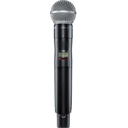 Shure AXIENT DIGITAL AD HANDHELD TRANSMITTER WITH SM58 MICROPHONE CARTRIDGE (DYNAMIC, AD2/SM58=-G57
