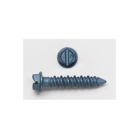 Peco Fasteners 1/4 x 1-1/4 Hex Head Masonry Screw Blue 3902J