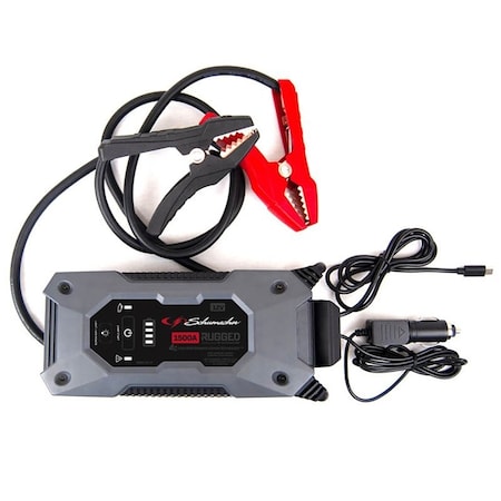 Schumacher Electric Portable Power Pack and Jump Starter, 12 V, 1500 A, Lithium-Ion Battery SL1611