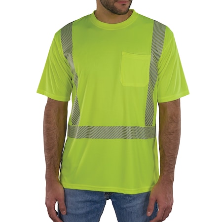 Ergodyne XS Lime Class 2 Performance Hi-Vis T-Shirt 8292