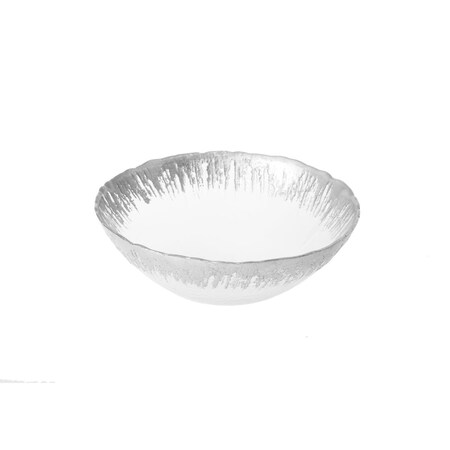 Classic Touch Decor Classic Touch 6.75 in. Individual Bowls with Flashy Silver Design CB307S