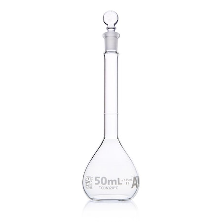 Globe Scientific Volumetric Flask, Colorless, 140 mm H, PK6 8200050