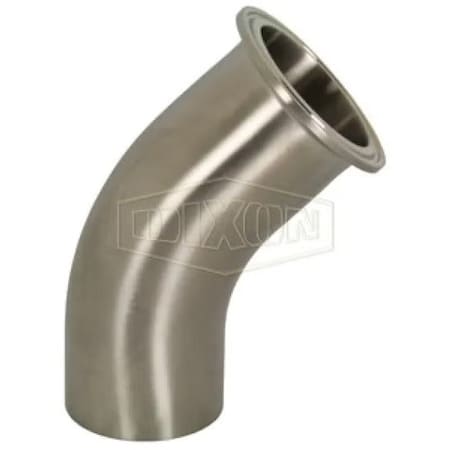 Dixon 45Deg Elbow, 2 in, Clamp x Weld, 316L SS, Domestic B2KM-R200