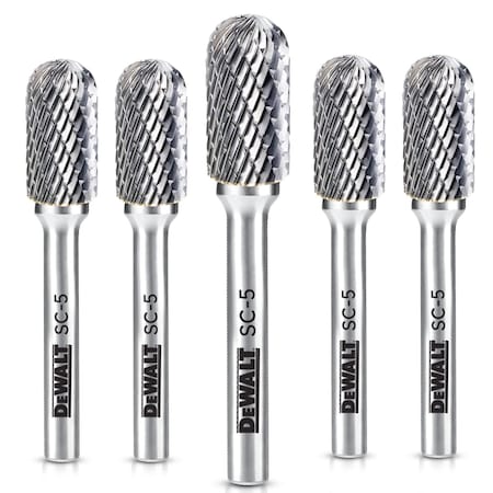 Dewalt CARBIDE BURR SIZE SC-5, 5PK DXCBTJSC5-5