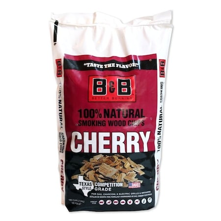 B & B Charcoal 38066 Smoking Chips, Cherry, Wood, 180 cu-in C00126-B