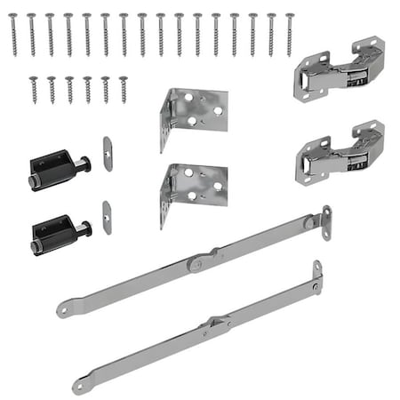 National Hardware Wall Organizer Hardware Kit, Fold Down, Plastic/Steel N900-005