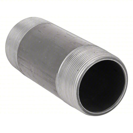 Zoro Select 2-1/2" x 7" Black Pipe Nipple Sch 80 91011