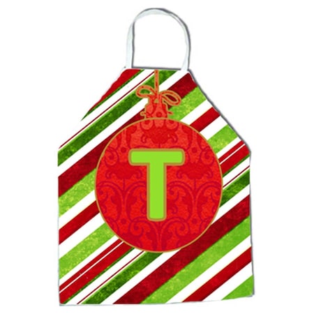 Carolines Treasures Christmas Oranment Holiday Initial Letter T Apron CJ1039-TAPRON