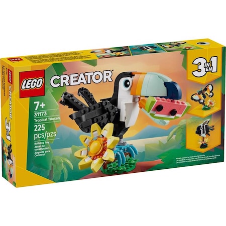 Lego Creator Tropical Toucan Building Set Multi 225 pc 31173