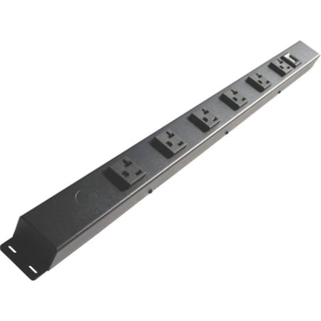 X1 Power Strip, USB, 5-20R, Hardwire, 0 ft., Black HTU206V1