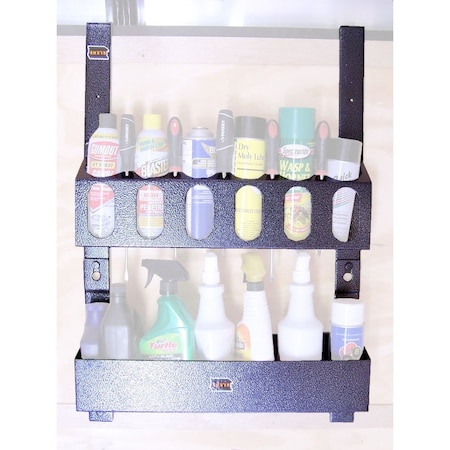 Rackem Mfg RACE AND WORK TRAILER ACCESSORY BoltOn Mount To Closed Trailer Holds Aerosol Cans And Containers RA-10AB