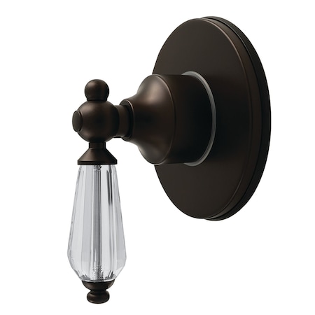 Kingston Brass Single-Handle Six-Way Diverter Valve with Round Trim Kit, Oil Rubbed Bronze KS4035WLL