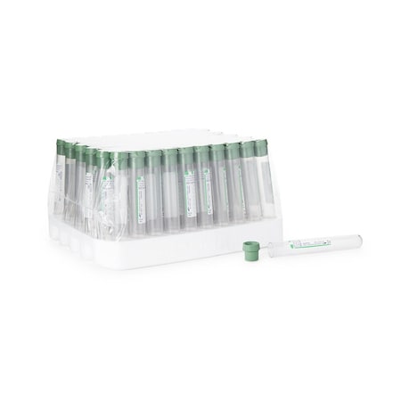 Bd Vacutainer Venous BC Tube, Sodium Heparin Additive, 10mL, Conventional Closure Plastic Tube, 100PK 367874