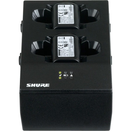 Shure Dual Docking Recharging Station for 2 SB900 Li-Ion Batteries and/or Handheld or Bodypack Transmitte SBC200-US