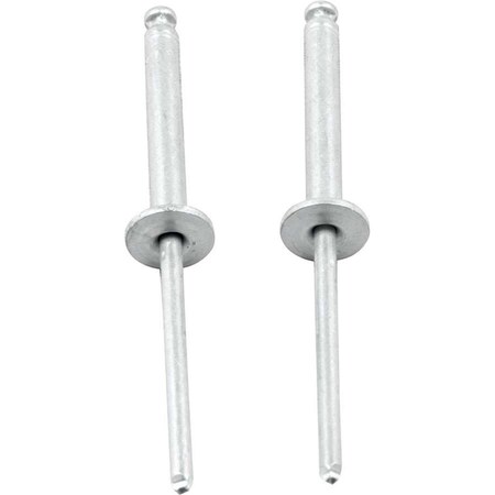 Vortex 1.3 in. Flange Type Aluminum Rivet, Silver, 100PK VO3647954
