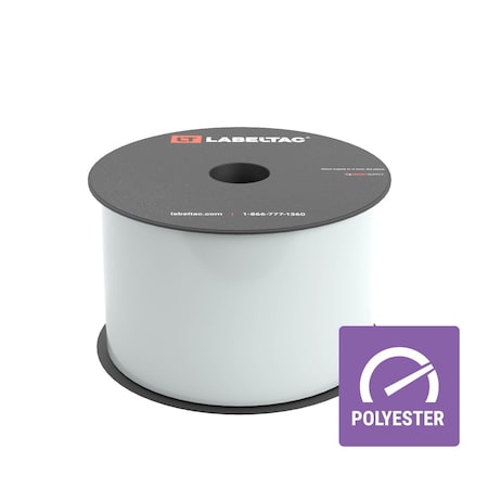 Labeltac LabelTac 4 and Pro Model Heavy Duty Polyester Supply, 3in x 100ft, Clear LT311HDP