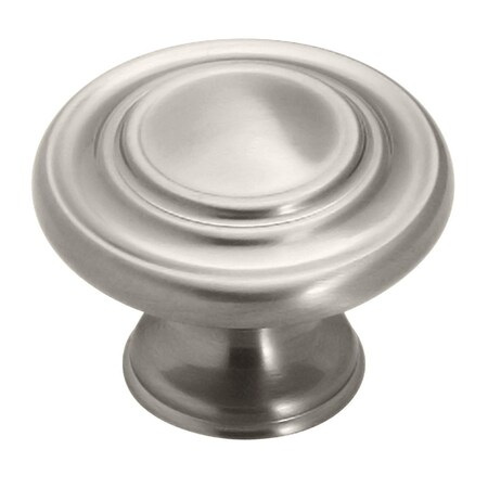 Amerock Inspirations 1-5/16 in 33 mm Diameter Satin Nickel Cabinet Knob, 10PK 10BX1586G10