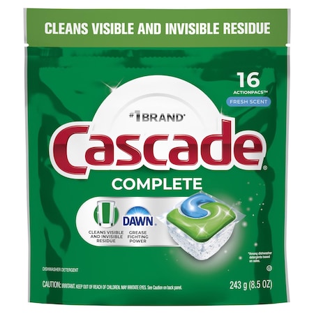 Cascade Complete Fresh Scent Pods Dishwasher Detergent 8.5 oz 16 pk 80797045