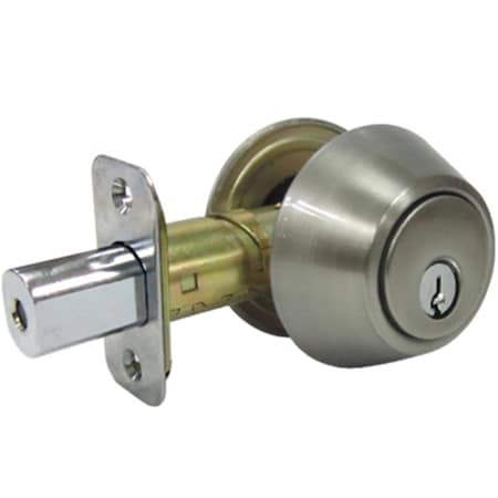 Taiwan Fu Hsing Industrial TruGuard Double Cylinder Deadbolt, Satin Nickel 222020