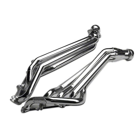 Karuma Car Care 1.75 in. Long Tube Headers - Polished Silver Ceramic KA3565603