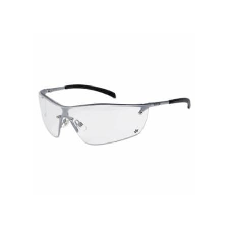 Bolle Safety Silium Safety Glasses, Clear Poly Anti-Fog/Anti-Scratch Lens, Black Frame 286-40073