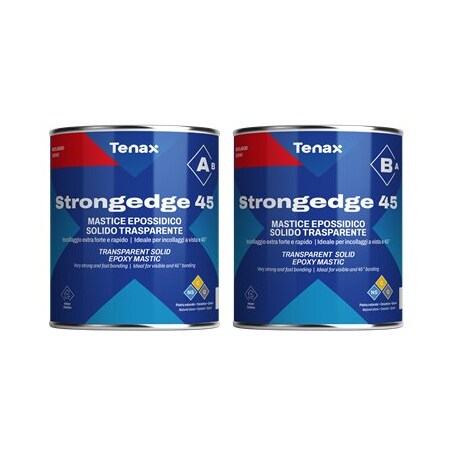 Tenax StrongEdge 45 - Strongest Clear Knife-Grade Epoxy Specifically Designed for Fabrication and Laminca TSE45