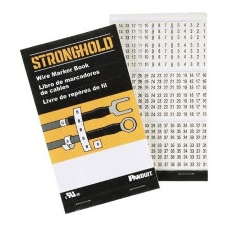 Panduit Wire Marker Book, Vinyl Cloth, 1-30 PCMB-11