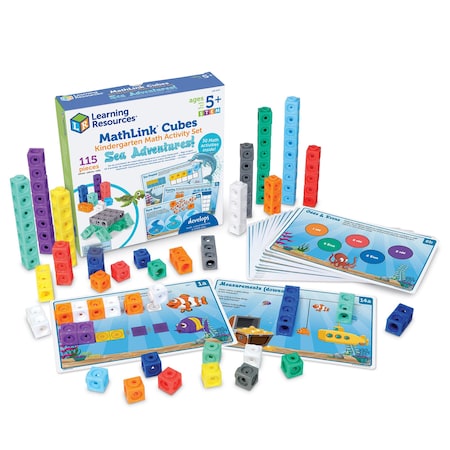 Learning Resources Mathlink Cubes Kindergarten Math Activity Set: Sea Adventures! LER9333