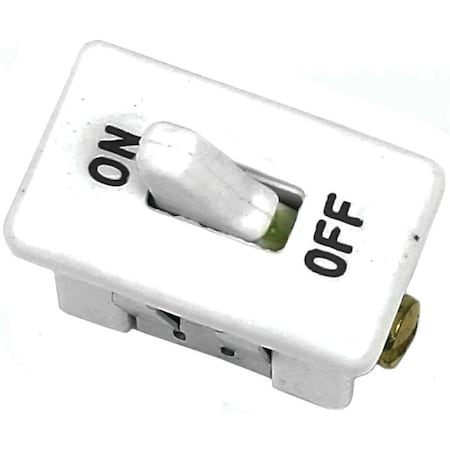 Jandorf Switch, 10/20 A, 125/250 V, SPST, Screw Terminal, White 61018
