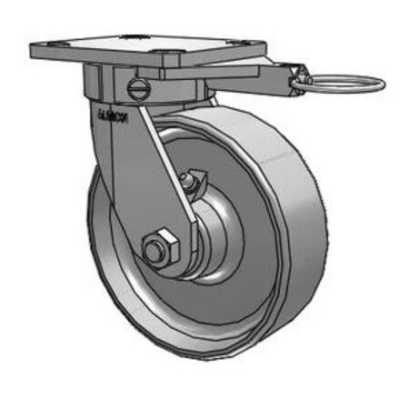 Albion 6x2-Steel-Caster-Lock 110FS06201SL