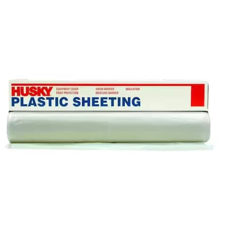 Husky CF0610C Poly Film, 6 mil, 10' x 100', Clear CF0614C