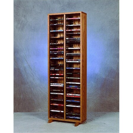 Maxpower Solid Oak Tower for DVDs - Individual Locking Slots MA3276890