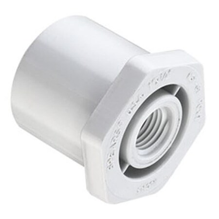 Safety First 0.5 x 1 in. PVC SCH 40 Schedule Reducer Bushing, White SA2850221