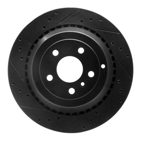 Dynamic Friction Co DFC Brake Rotor - Drilled and Slotted - Black 633-63131L