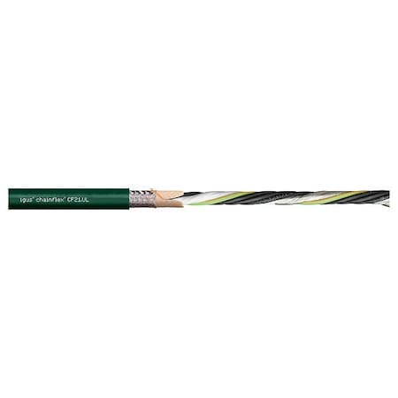 Chainflex ServoMotorCable, Green, 0.91in-OD, 1000V CF21-100150202