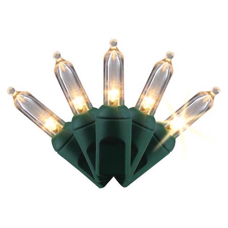 Celebrations Platinum LED T5 Warm White 50 ct String Christmas Lights 11-09030A