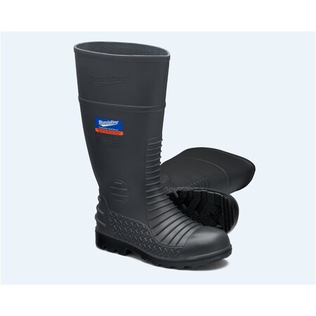 Blundstone Steel Toe Gumboots-Waterproof, Metarsal Guard, Puncture Resistant Midsole, Grey, Au Size 12, US 028-012