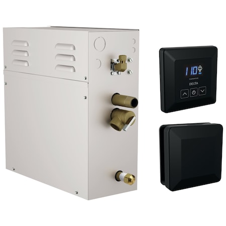 Delta Universal Showering Components Simplesteam Kit - 4Kw In Matte Black 5P-EST04-BL